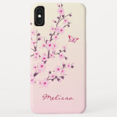 Blumenkohl-Blüten Rosa Monogramm Case-Mate iPhone Hülle (Rückseite)
