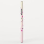 Blumenkohl-Blüten Rosa Monogramm Case-Mate iPhone Hülle (Hinten/Rechts)