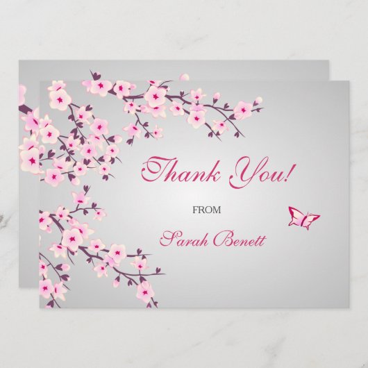 Blumenkohl Blütendusche Kinderdusche Danke Karte (Vorne/Hinten)