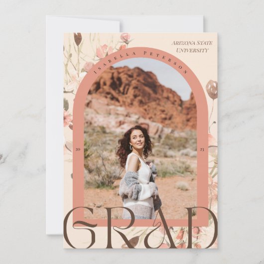 Blumenkohl: Boho Arch Frame Abschluss Foto Ankündigung (Vorderseite)