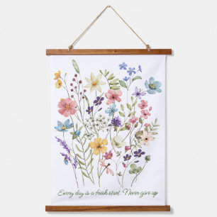 Blumenkohl, botanisch motivierend wandteppich mit holzrahmen