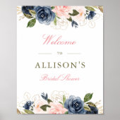 Blumenkohl & Brautparty Begrüßung Poster (Vorne)
