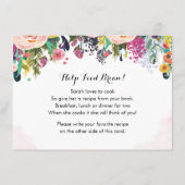 Blumenkohl-Brautparty Hinweiskarte (Rückseite)