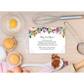 Blumenkohl-Brautparty Hinweiskarte