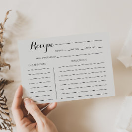 Blumenkohl-Brautparty Rezept-Karte