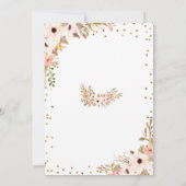 Blumenkohl Brautparty Tee Party Einladung (Rückseite)