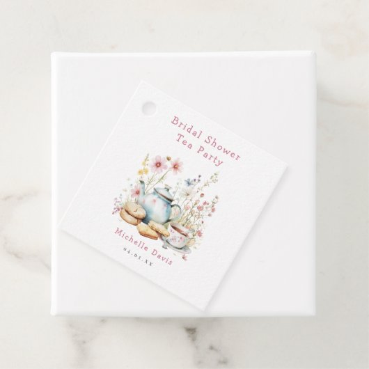 Blumenkohl Brautparty Tee Party Geschenkanhänger (Beispiel)