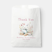 Blumenkohl Brautparty Tee Party Geschenktütchen (Vorderseite)