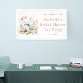 Blumenkohl Brautparty Tee Party Willkommen Banner (Messeveranstaltung)