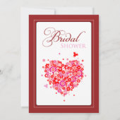 Blumenkohl Bridal Dusche Einladung (rot) (Rückseite)