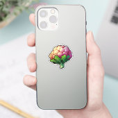 Blumenkohl-Cartoon Aufkleber (Telefon)