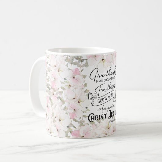 Blumenkohl-Christlich-/Biokaffee-Tasse Kaffeetasse (Vorderseite Links)