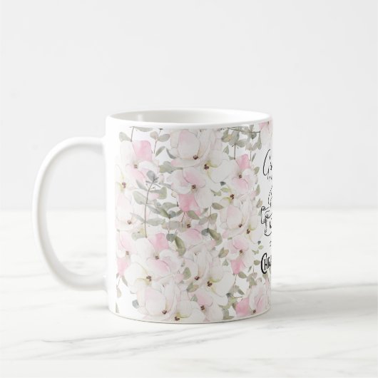 Blumenkohl-Christlich-/Biokaffee-Tasse Kaffeetasse (Links)