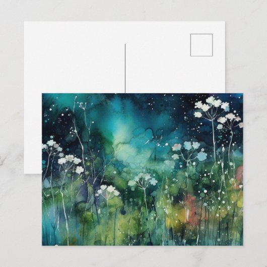 Blumenkohl-Collage Postkarte (Vorne/Hinten)