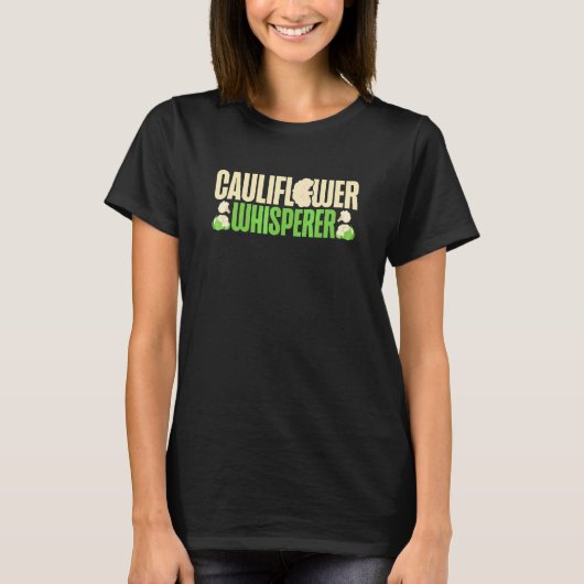 Blumenkohl-Flüsterer Gemüsebauer Vegetarier T-Shirt (Vorderseite)