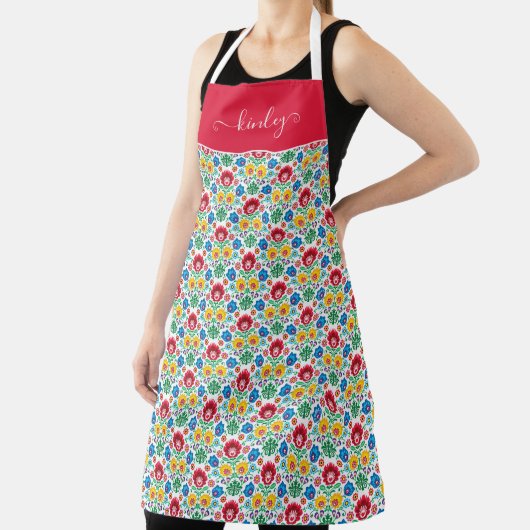 Blumenkohl Folkloremuster Schürze (InSitu)