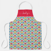 Blumenkohl Folkloremuster Schürze (Vorderseite)