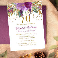 Blumenkohl-Glitzer Amethyst 70. Geburtstag