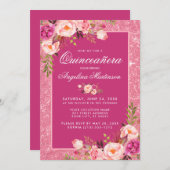 Blumenkohl - Glitzer Einladung (Vorne/Hinten)