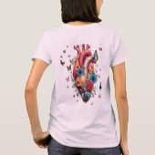 Blumenkohl-Grafik-T - Shirt | künstlerisches Blut (Rückseite)