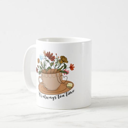 Blumenkohl Kaffeetasse (Vorderseite Links)
