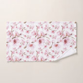 Blumenkohl-Kirsche Blüten Rosa weiß Badhandtuch Set (Handtuch)