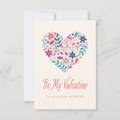 Blumenkohl-Klasse Valentine Einladung (Vorderseite)