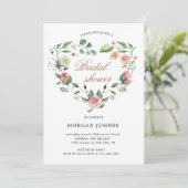 Blumenkohl-Kraut-Bridal-Dusche Einladung (Stehend Vorderseite)