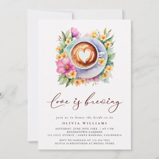 Blumenkohl-Liebe braut Brautparty Einladung (Vorderseite)