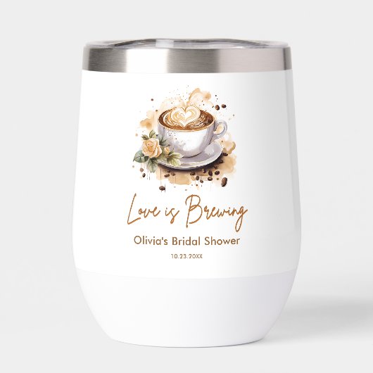 Blumenkohl Liebe ist Brown Coffee Brautparty (Rückseite)