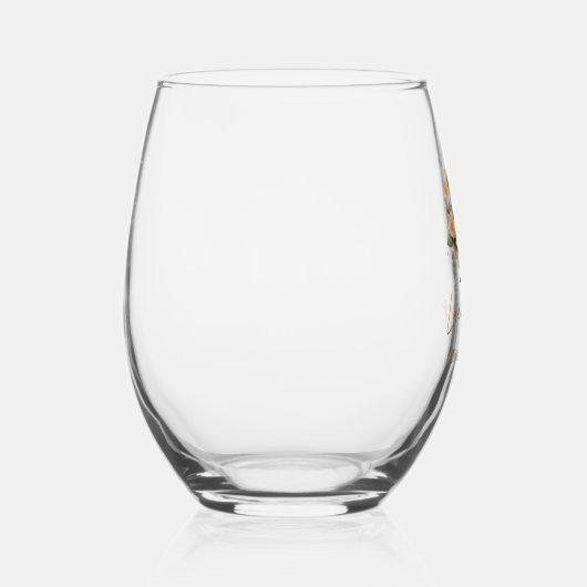 Blumenkohl Liebe ist Brown Coffee Brautparty Weinglas Ohne Stiel (Rechts)