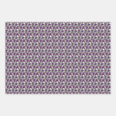 Blumenkohl Lila Clematis Trio Dekoupage Geschenk Geschenkpapier Set (Vorderseite 2)