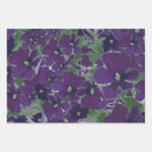 Blumenkohl Lila Clematis Trio Dekoupage Geschenk Geschenkpapier Set (Vorderseite)