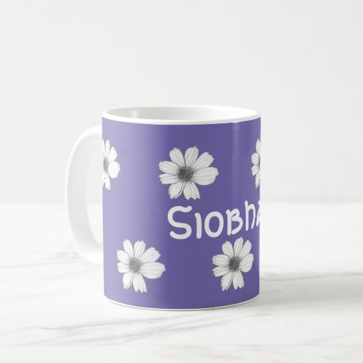 Blumenkohl Lila Kaffeetasse (Vorderseite Links)