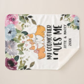 Blumenkohl Meine Lieben meine Mutter Personalisier Sherpadecke (Vorderseite (Horizontal))