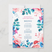 Blumenkohl-Menü der 70. Geburtstagsparty Einladung (Vorderseite)