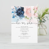 Blumenkohl oder Geschlecht offenbaren Einladung (Stehend Vorderseite)