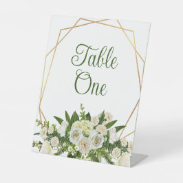 Blumenkohl oder Hochzeitsfeiern Tischnummern Sockelschild