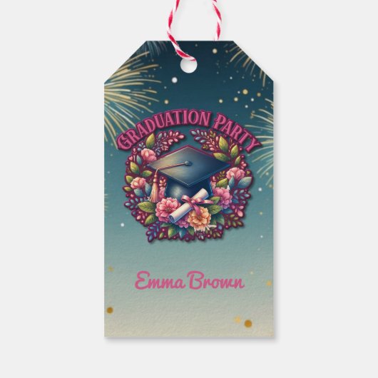 Blumenkohl-Party Geschenkanhänger (Rückseite)