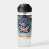 Blumenkohl-Party Trinkflasche (Rückseite)