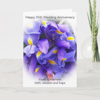 Blumenkohl Personalisiert 25. Hochzeitstag Karte