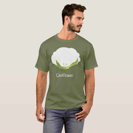 Blumenkohl Pflanzenfutter T-Shirt (Vorne ganz)