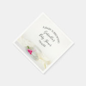 Blumenkohl Pink Roses Baby Brauen Dusche Serviette (Ecke)