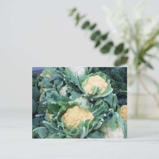 Blumenkohl Postkarte (Stehend Vorderseite)