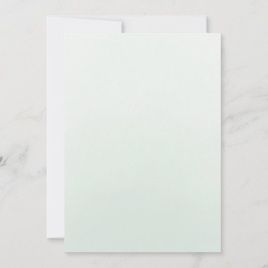 Blumenkohl Rose Quinceanera Einladung (Rückseite)