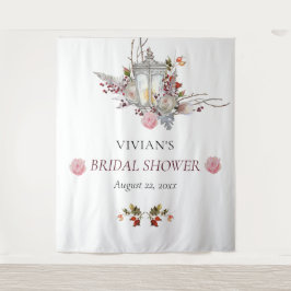 Blumenkohl-Rose und Foto-Kabine für Brautparty Lan Wandteppich