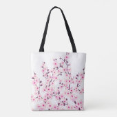 Blumenkohl (Sakura) Rosa Weiß Tasche (Rückseite)