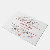 Blumenkohl "Save the Date" Fußmatte (Schrägansicht)