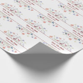 Blumenkohl "Save the Date" Geschenkpapier (Ecke)