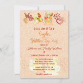 Blumenkohl Schmetterling Teacup Valentine Day Coup Einladung (Vorderseite)